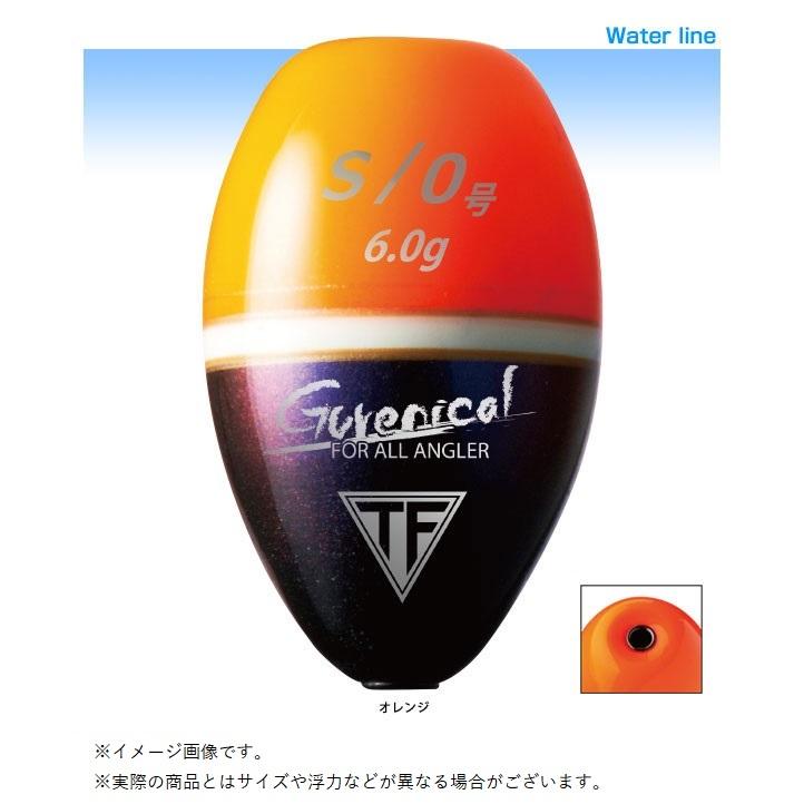 釣研 008285 グレニカル オレンジ SS 0α 中通しウキ どんぐり 尾長 口