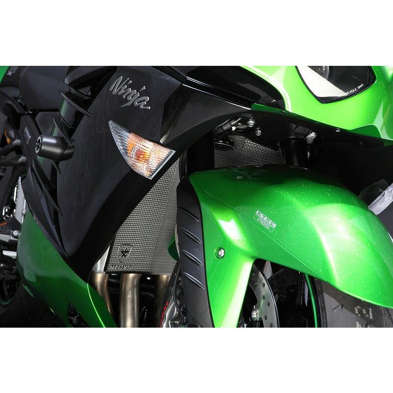 カワサキ　ZX-14R トリックスター　ラジエーターコアガード BKメッキ トリックスター ラジエターコアガード ブラックメッキ Kawasaki