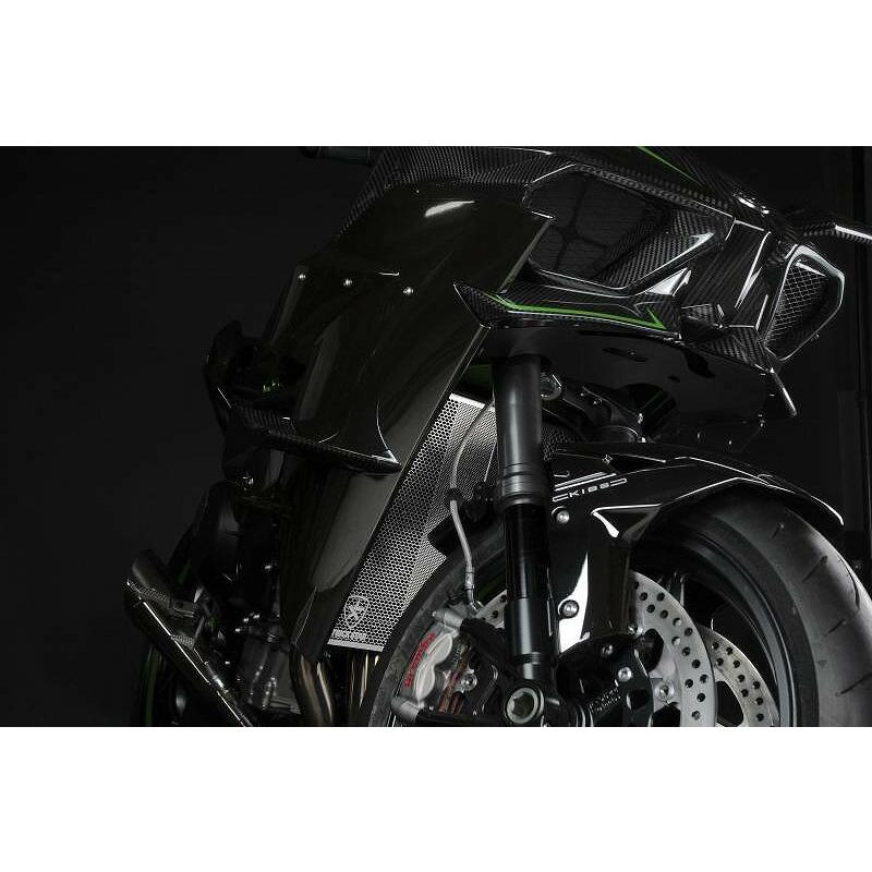 トリックスター ラジエターコアガード ブラックメッキ Kawasaki Ninja 