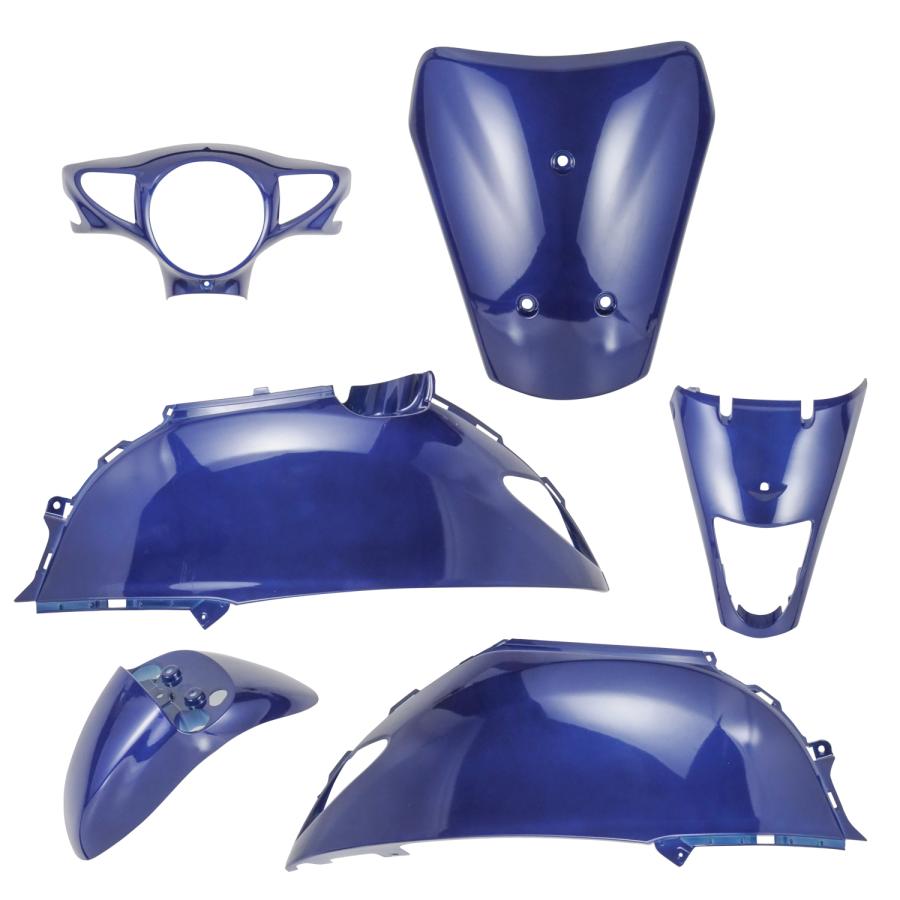 レッツG ボディパーツ　美品　CA4AA スズキ レッツ/レッツG CA4AA 外装6点セット ブルー : バイクパーツ