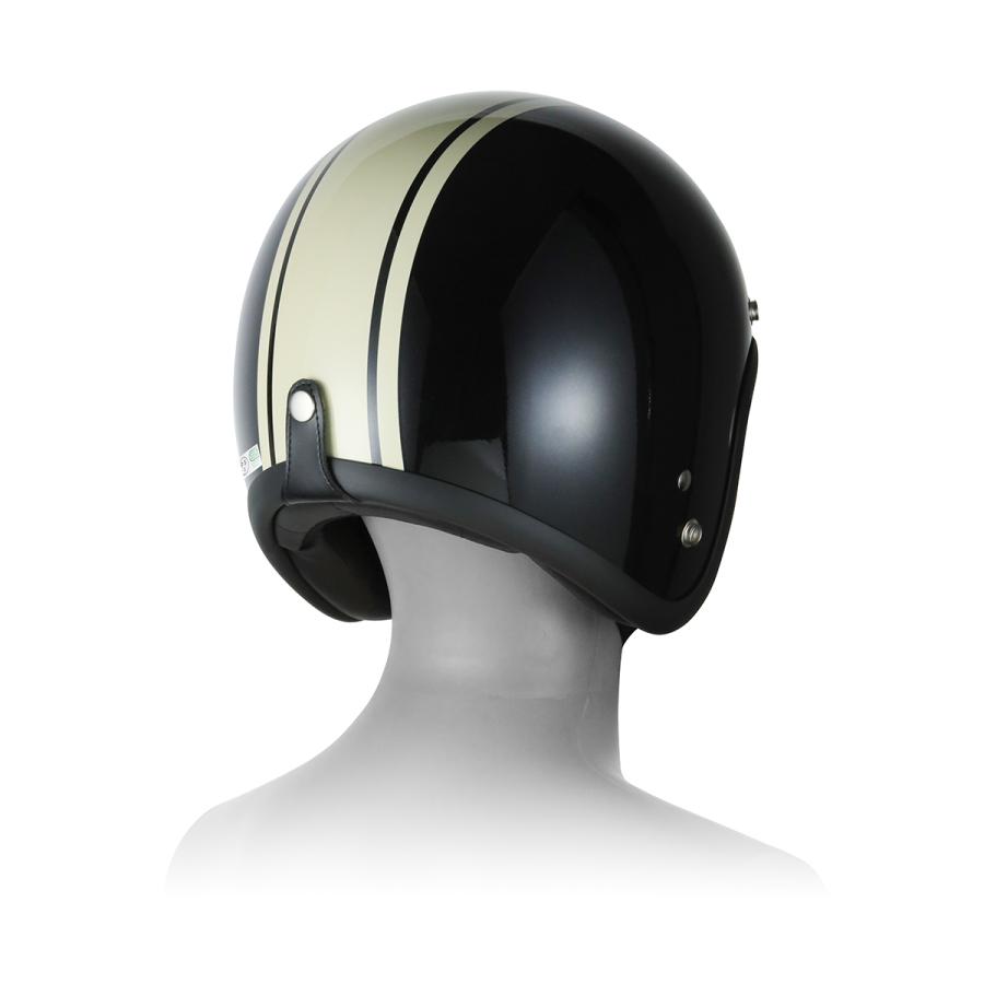 ヘルメット スモールジェット ブラック/アイボリー 新品 57cm ヘルメット スモールジェット ブラック/アイボリー 新品 57cm