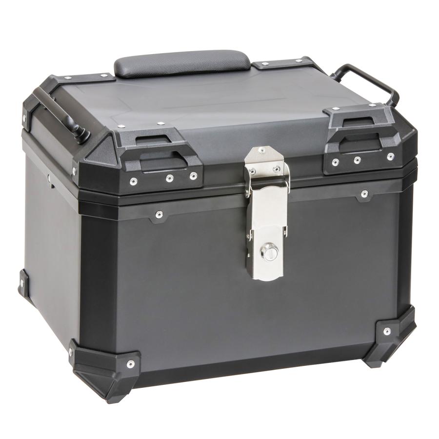 リアボックス 45L スクエアタイプ 四角 ブラック 黒 : バイク リアボックス 45L スクエアタイプ 四角 ブラック 黒 : バイク