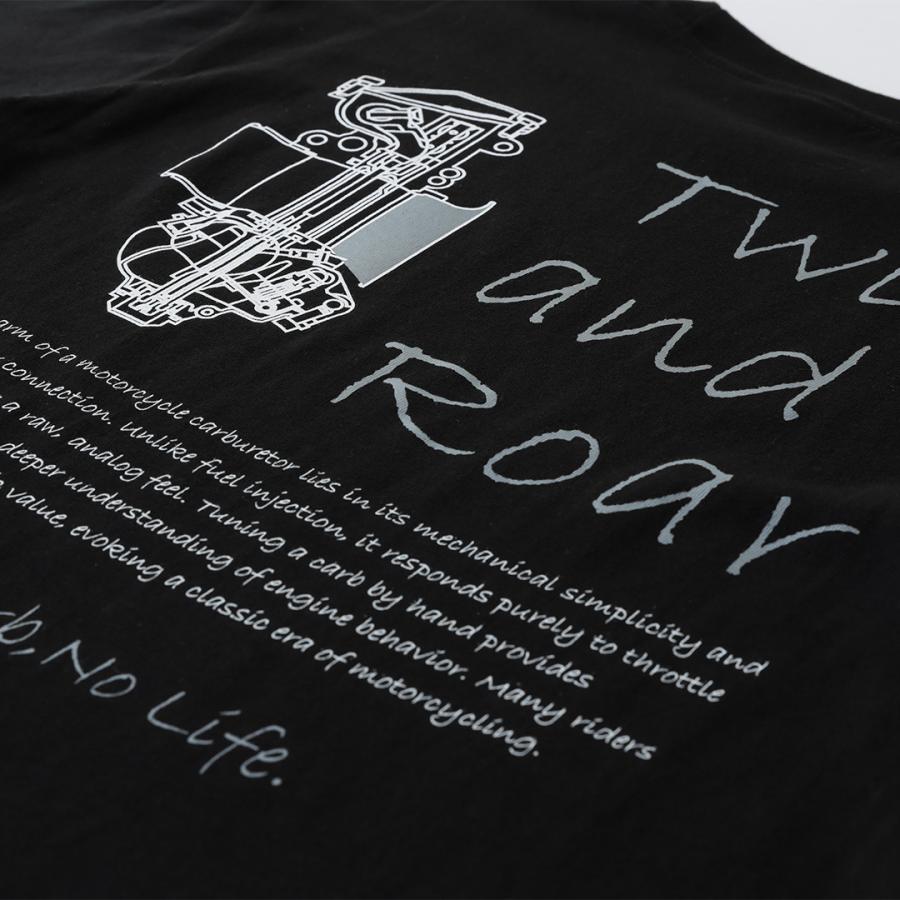 旧車キャブレター  カスタム BIKER STYLE オリジナルデザイン Tシャツ2 インナー 黒（ブラック）メンズ M L XL XXL 半袖 バイク キャブ パーツ002 |  | 02