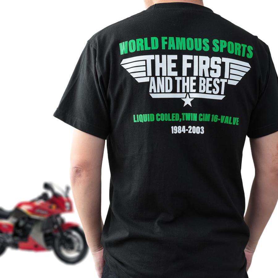 GPZ900R カスタム  オリジナルデザイン3 Tシャツ バイクインナー Ｔシャツ 黒（ブラック）メンズ M L XL XXL 半袖 Kawasaki  カワサキ ninja TOPGUN トップガン | 