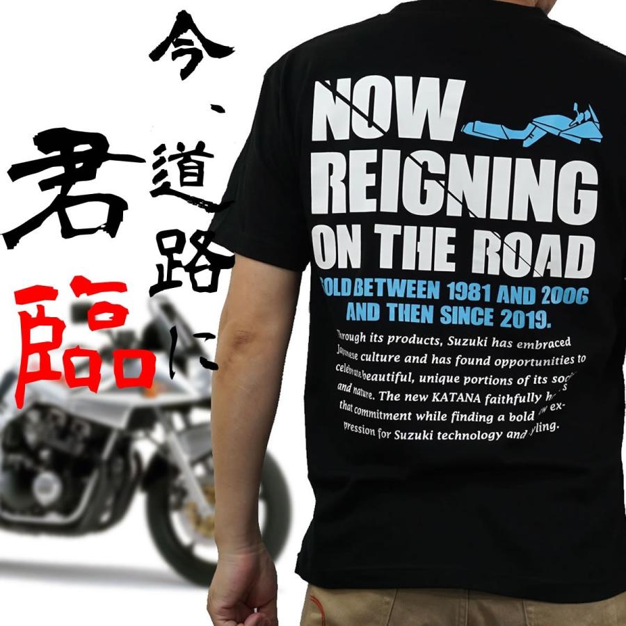 1100S、750S 400S BIKER STYLE オリジナル Tシャツ  インナー  黒（ブラック）メンズ M L XL XXL 半袖 suzuki katana 刀 カタナ  カタナ GSX スズキ バイク | 