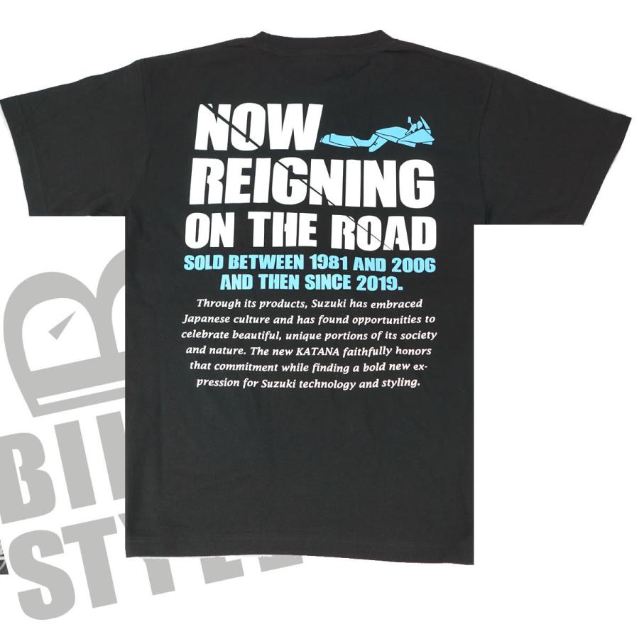 1100S、750S 400S BIKER STYLE オリジナル Tシャツ  インナー  黒（ブラック）メンズ M L XL XXL 半袖 suzuki katana 刀 カタナ  カタナ GSX スズキ バイク |  | 01