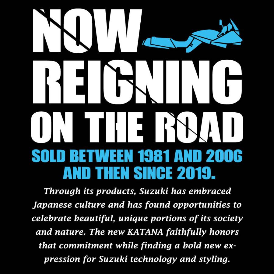 1100S、750S 400S BIKER STYLE オリジナル Tシャツ  インナー  黒（ブラック）メンズ M L XL XXL 半袖 suzuki katana 刀 カタナ  カタナ GSX スズキ バイク |  | 04