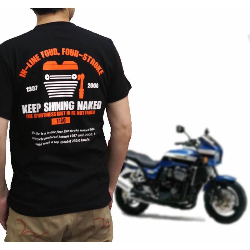 ZRX1100 カスタム BIKER STYLE オリジナルデザイン Tシャツ ZRX1100 カスタム BIKER STYLE オリジナルデザイン Tシャツ
