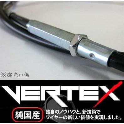 ZRX400 2 クラッチワイヤー 5cmロング ブラック Vertex バーテックス｜bikeroad｜02