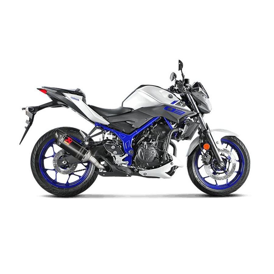 マフラー スリップオン ヘキサゴナルカーボン JMCA YZF-R25 14-20 R3 15-20、MT-25 03 15-20 AKRAPOVIC |  | 01