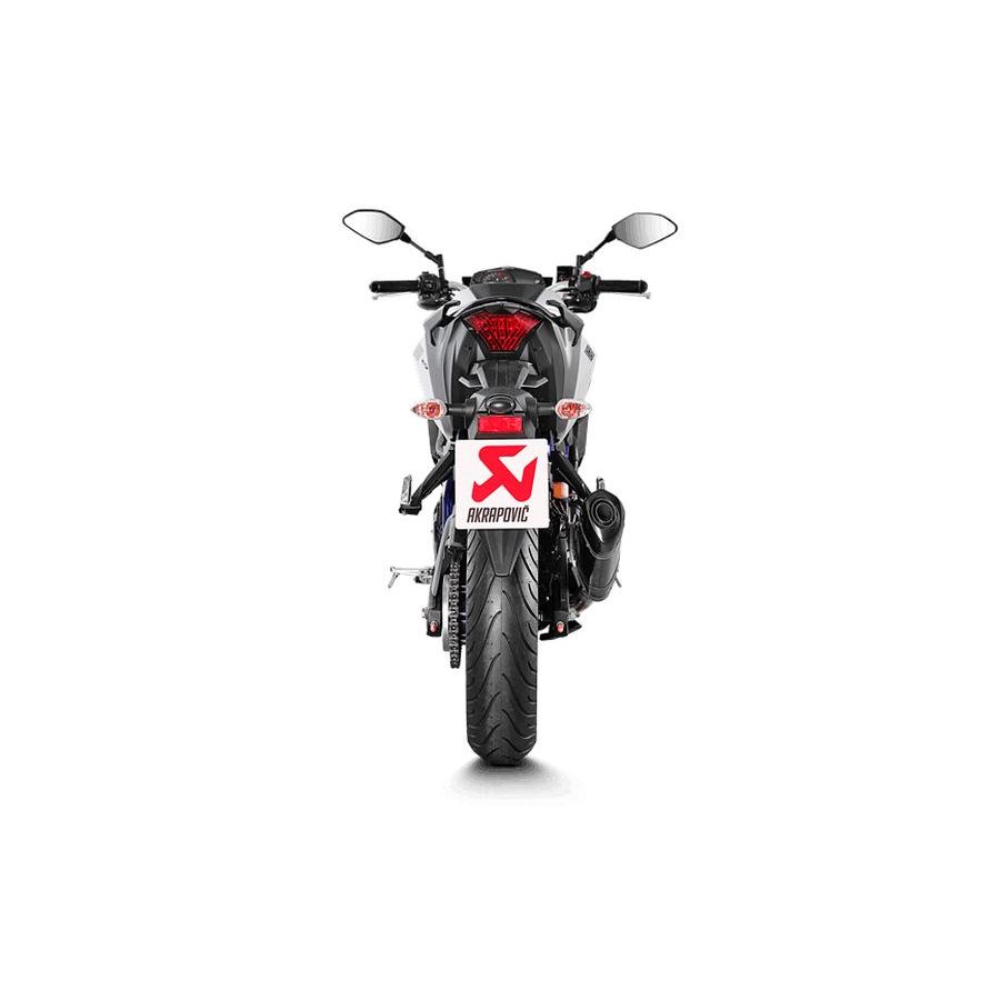 マフラー スリップオン ヘキサゴナルカーボン JMCA YZF-R25 14-20 R3 15-20、MT-25 03 15-20 AKRAPOVIC |  | 03