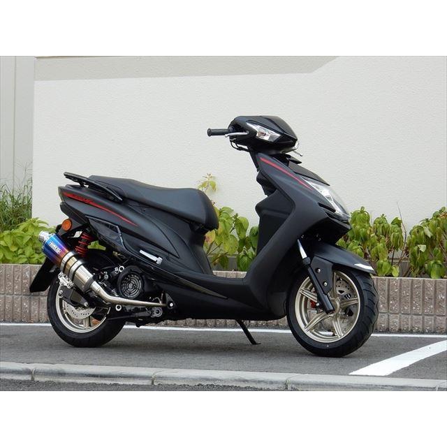 マフラー フルエキゾースト ステン チタンオーバル焼 CYGNUS-X SR 16 