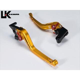 レバーセット Ninja ZX-25R 20 ゴールド / オレンジ ツヤケシ GP