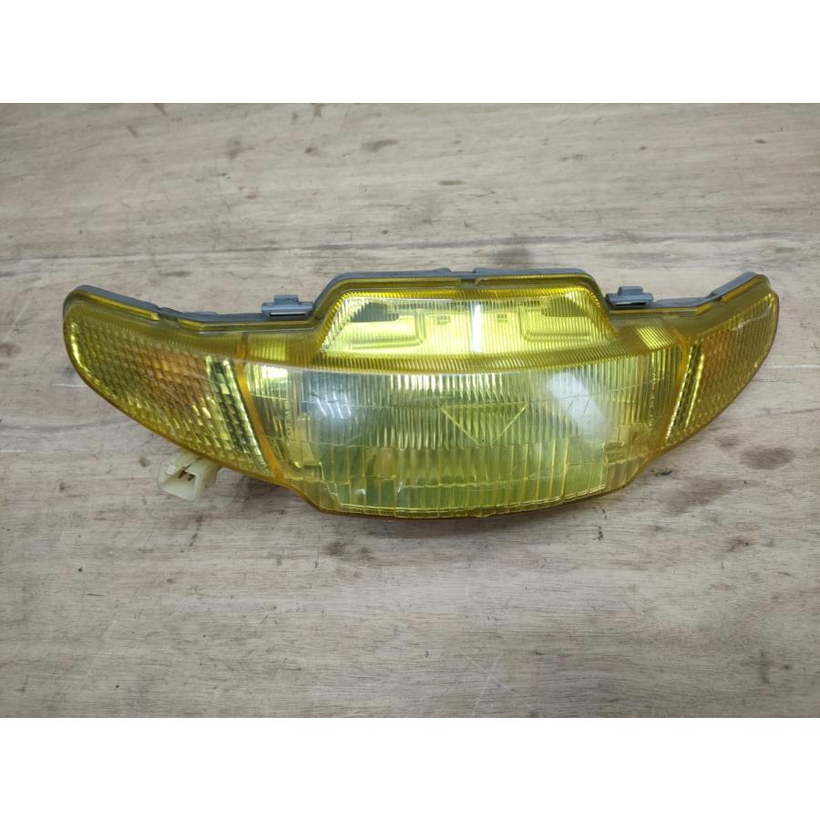 190□ヘッドライト□AF27 AF28 スーパーディオ□黄色 : バイク中古部品 