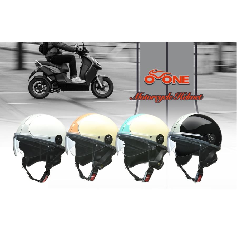 リード工業 バイク ヘルメット オワン LEAD O-ONE シールド付き ハーフ