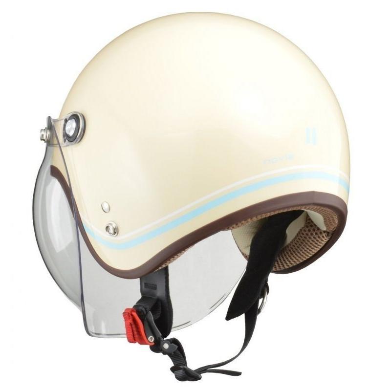 リード工業 LEAD ノービア NOVIA ジェットヘルメット ラインアイボリー