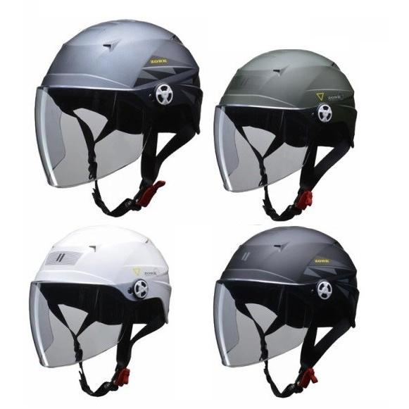 リード工業 ゾーク ZORK ハーフヘルメット シールド付き (60-62cm