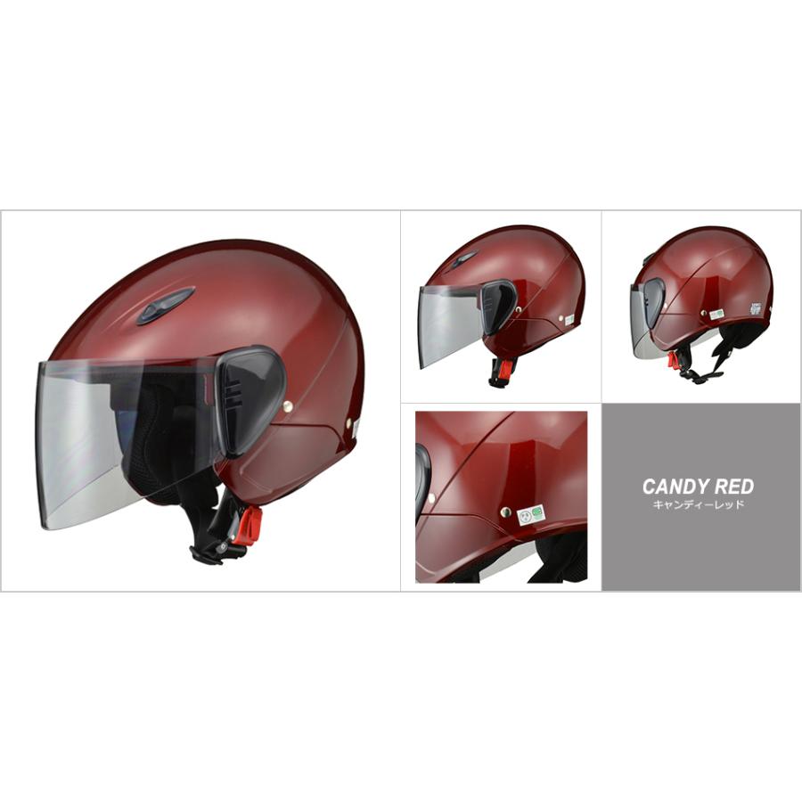 リード工業 LEAD バイクヘルメット RE35 セミジェット キャンディーレッド ジェットヘルメット - www.anarique.net
