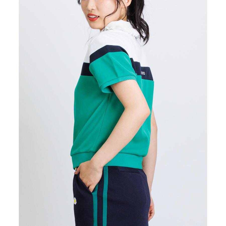 【 セール 40%OFF 】フリル襟配色UVポロシャツ  定価30800円_5