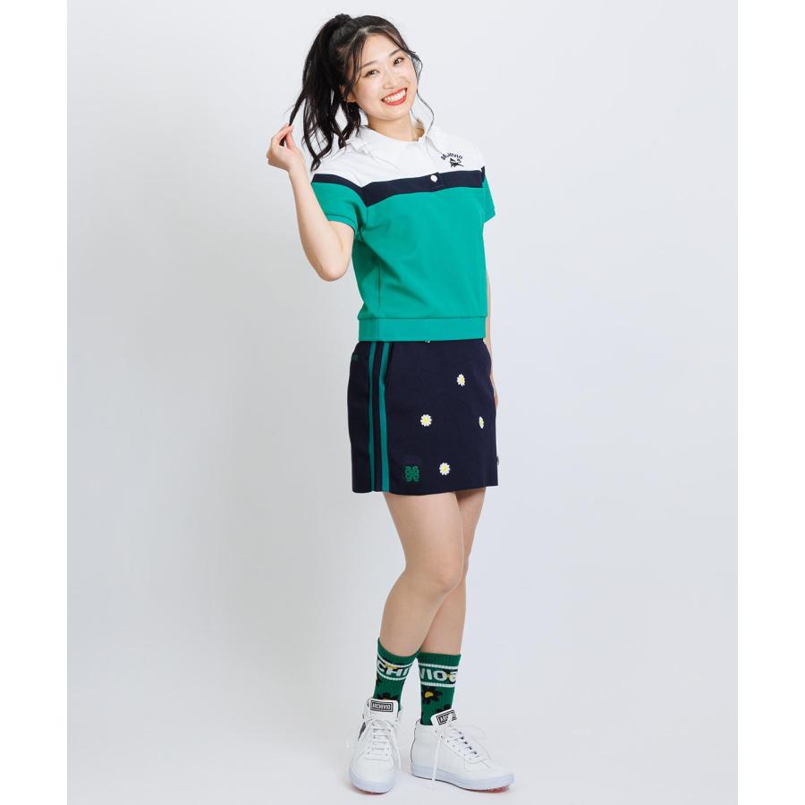 【 セール 40%OFF 】フリル襟配色UVポロシャツ  定価30800円_10