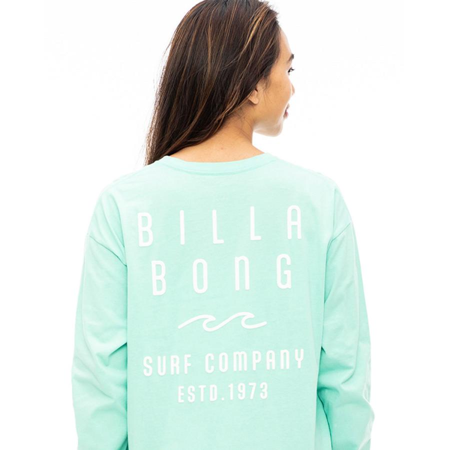 SALE 2023 ビラボン レディース ROUNDED CLEAN LOGO LS TEE ロンＴ 2023年秋冬モデル 全4色 M/L BILLABONG｜billabongstore｜15