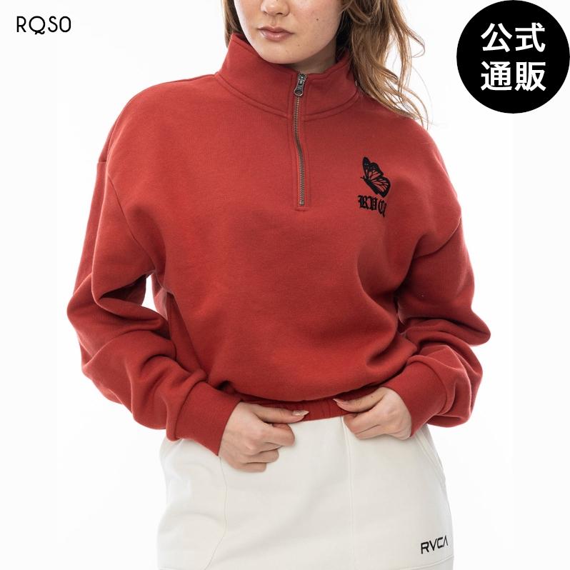 【1日＆3日-5日はボーナスストア+10％】OUTLET 送料無料 【公式】2024 ルーカ レディース JUST FLOATIN HALF ZI パーカー BLK 2024年秋冬モデル RVCA OUTLET 送料無料 2024 ルーカ レディース JUST FLOATIN