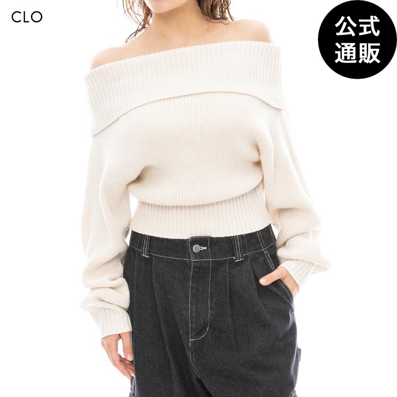 【1日＆3日-5日はボーナスストア+10％】OUTLET 送料無料 【公式】2024 ルーカ レディース LETTERLING KNIT セーター CLO 2024年秋冬モデル 全1色 RVCA 【15日-17日はボーナスストア+10％】OUTLET 送料無料