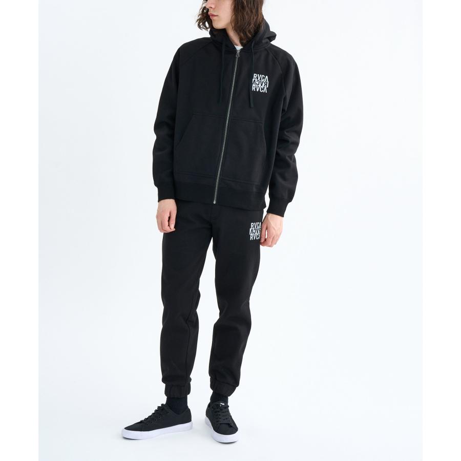 RVCA ブラック フーディ パンツ セットアップ RVCA（ルーカ） （21日-2日はボーナスストア+5%） OUTLET 送料無料