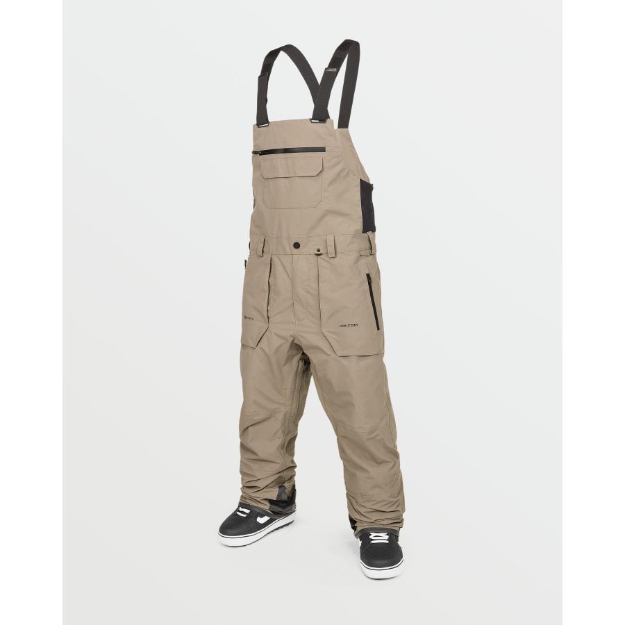 スキー 【公式】ボルコム Mens Rain Gore-Tex Bib Overalls - Chestnut