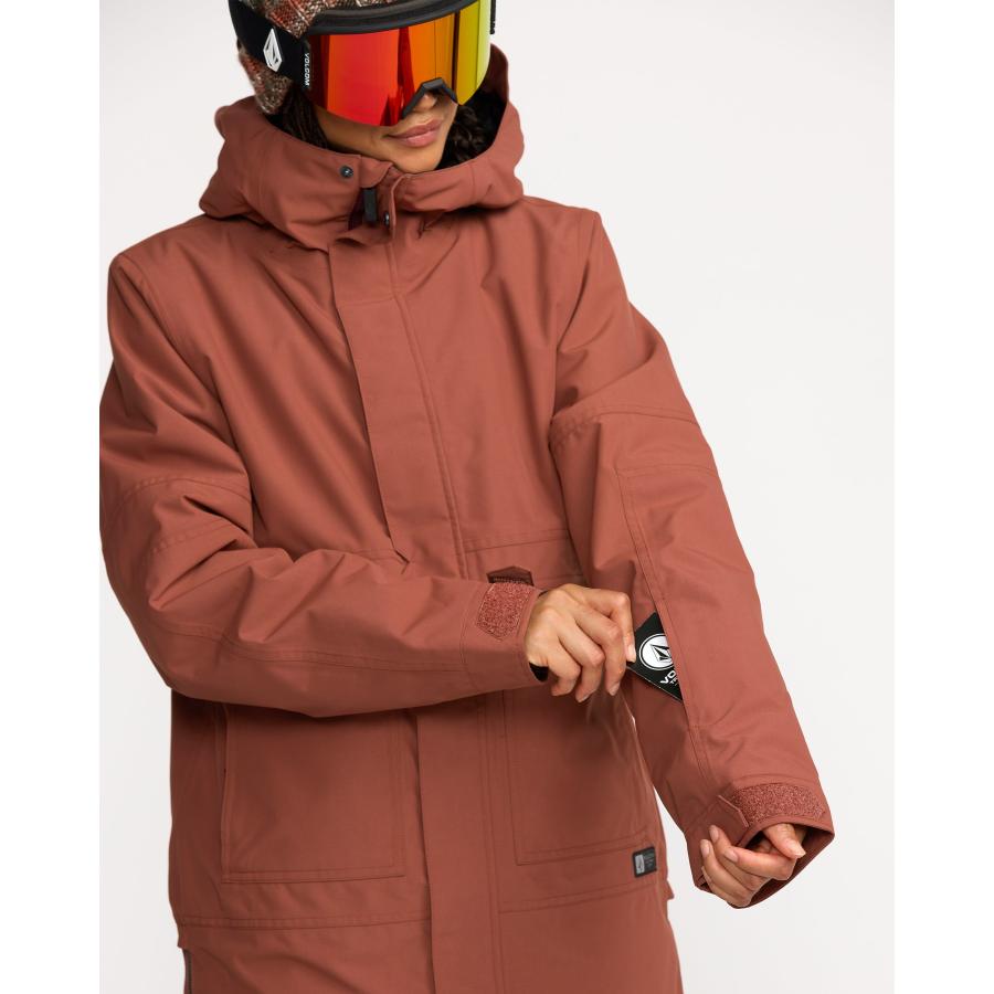 Volcom Shrine Ins レディース スノーボードジャケット チョコカ