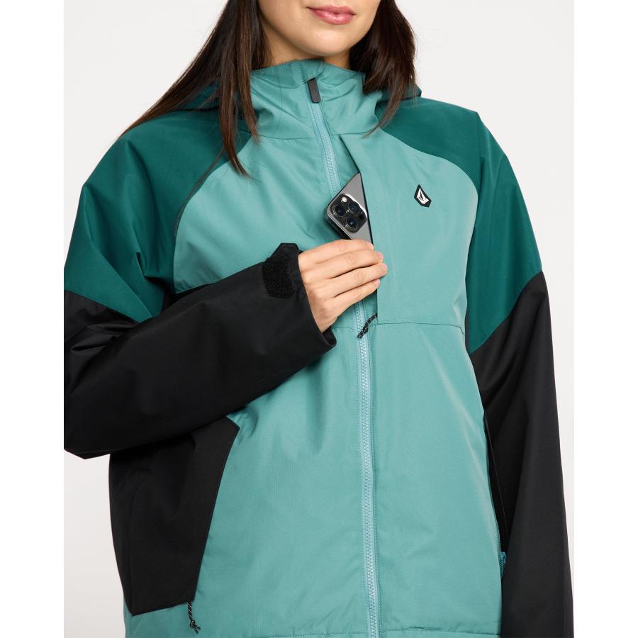 （22日-23日はボーナスストア+5％）OUTLET 送料無料  （公式）ボルコム レディース AGATE INS JACKET スノージャケット 全2色 XS/S/M/L/XL VOLCOMの画像