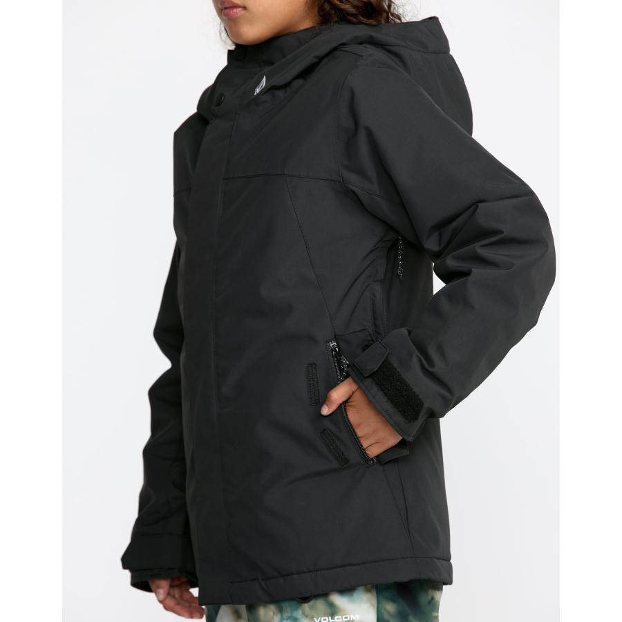 VOLCOM スノボウェア ロゴ 総柄 スノーボード ブラック 黒 中綿入り S VOLCOM（ボルコム） （28-29日＆31-1日＆4-5日はボーナスストア+10