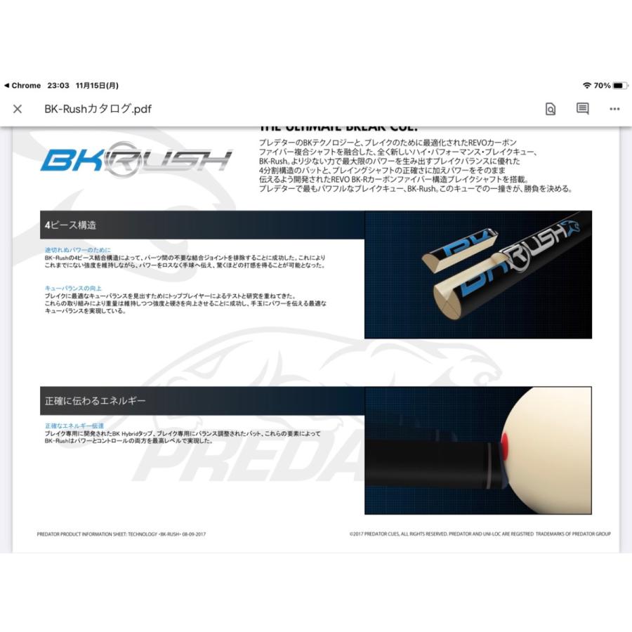 プレデター　ノーラップ billiards-fox_billiards-cue-