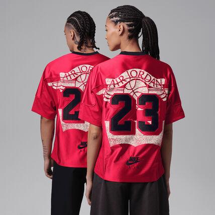 NIKE（ナイキ） Jordan x Levi's レッド ジャージー トップス ☆ Nike