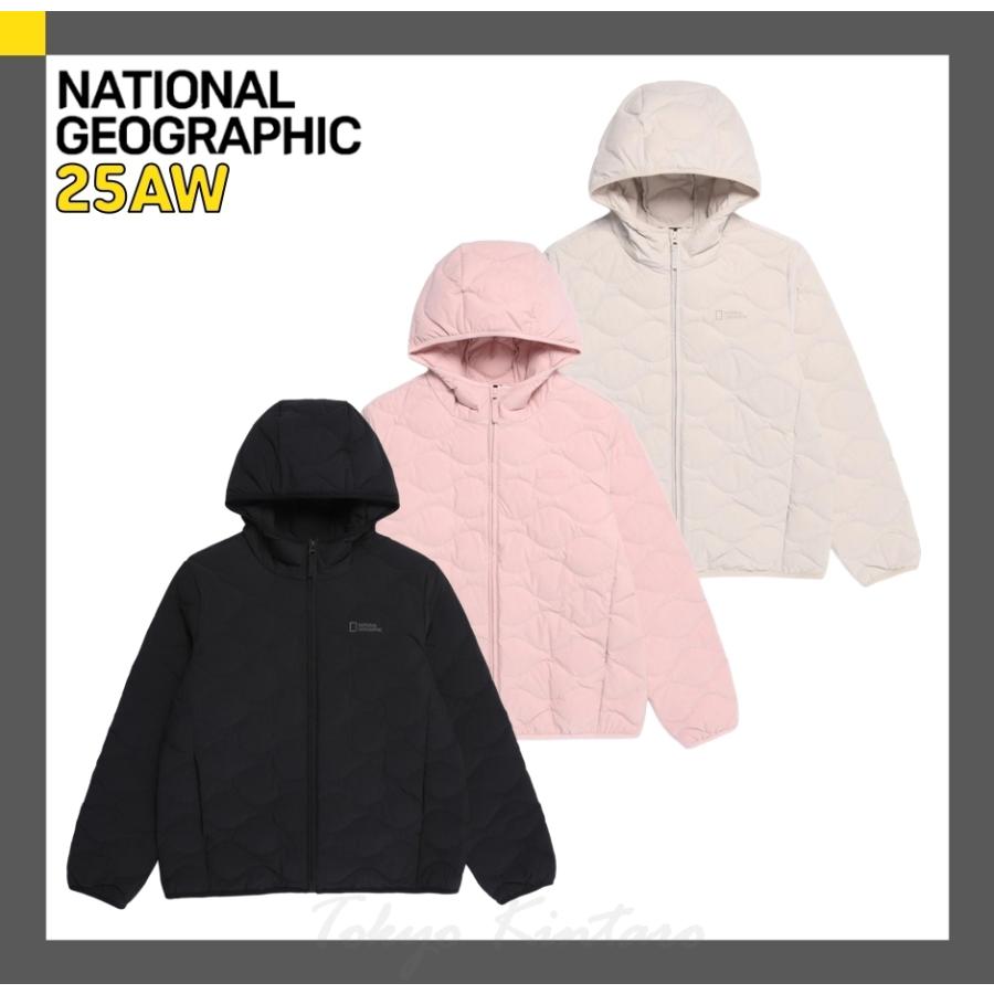 NATIONAL GEOGRAPHIC] 大きいサイズ キルト ダウンジャケット