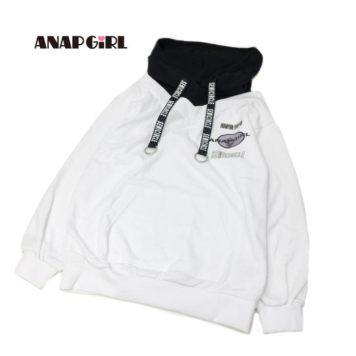 60 Off セール 返品 交換不可 Anap Girl アナップガール 子供服 21秋冬 リングテープ付肩アキフーディー Anp ビリーザキッド 通販 Yahoo ショッピング