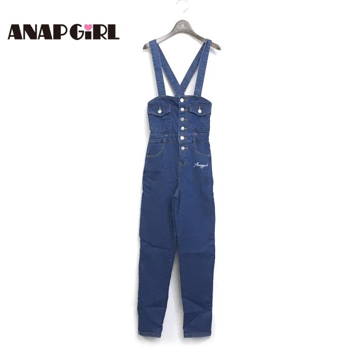 50 Off セール 返品 交換不可 Anap Girl アナップガール 子供服 22春夏 スキニーデザインサロペット Anp ビリーザキッド 通販 Yahoo ショッピング
