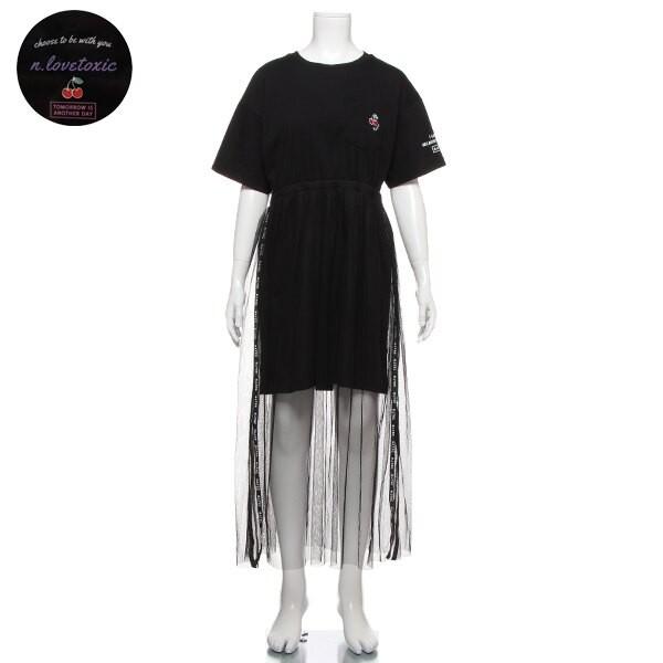 セール 返品 交換不可 Lovetoxic ラブトキシック 子供服 ノノトキコラボ チュールスカートドッキングワンピース Lt ビリーザキッド 通販 Yahoo ショッピング