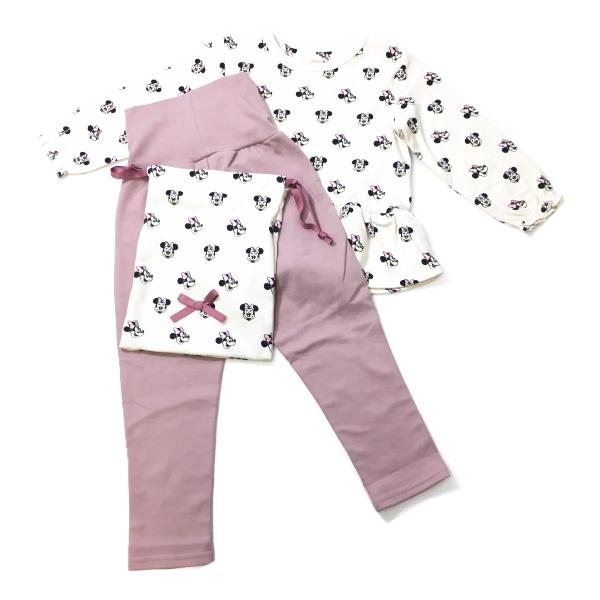 Petit Main プティマイン 子供服 秋冬 Disney ミニーマウスデザイン 総柄tシャツ パンツパジャマセット Pm ビリーザキッド 通販 Yahoo ショッピング