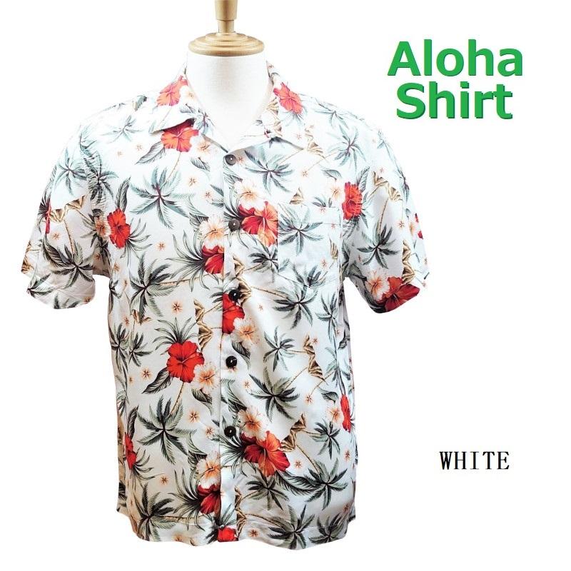 Zeky】 ハワイアン レーヨン アロハシャツ ヤシの木