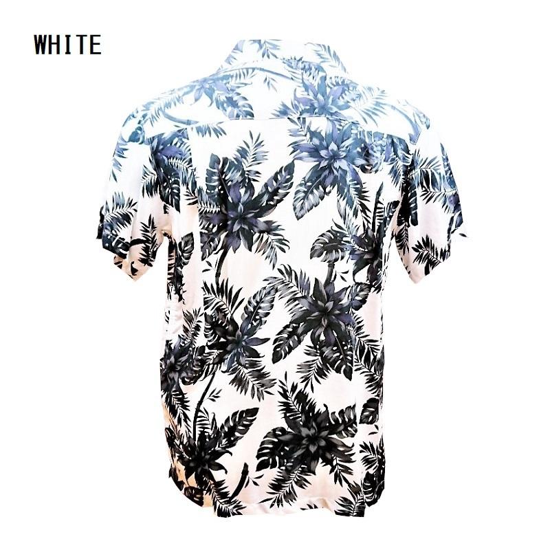 レーヨン アロハシャツ 半袖 ネイビー ホワイト 月下美人 カジュアル リゾート P8574k5d Billyrockヤフー店 通販 Yahoo ショッピング