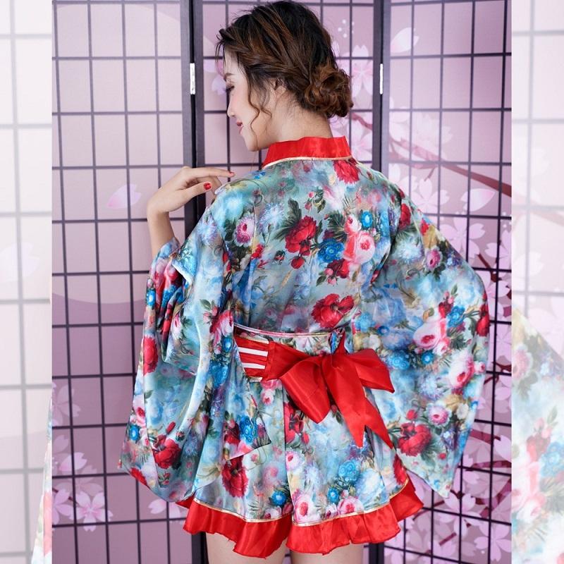 和柄ミニ着物ミニドレス 和柄 衣装 振袖 ダンス イベント