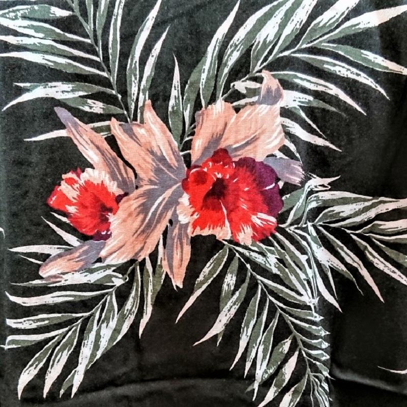 良品 パラスパレス インディゴ 藍染め 抜染プリント 開襟シャツ アロハシャツ 良品 パラスパレス インディゴ 藍染め 抜染プリント 開襟シャツ