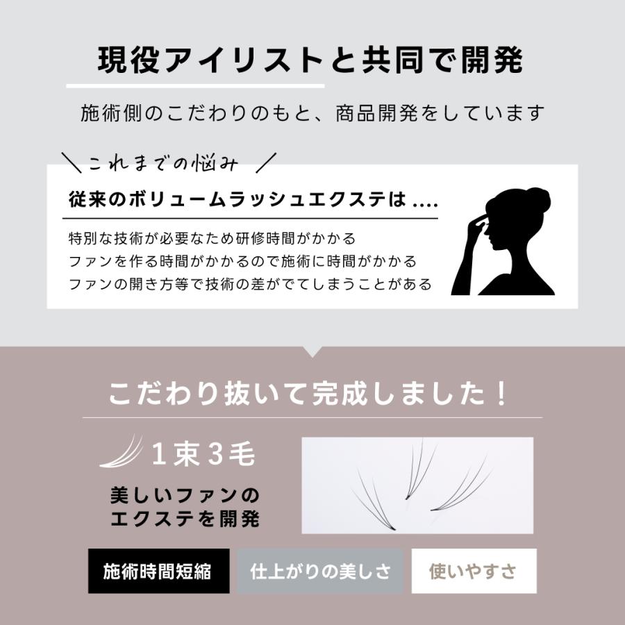 BIJOUBEAU（ビジュビュー） まつ毛エクステ 3D ボリュームラッシュ