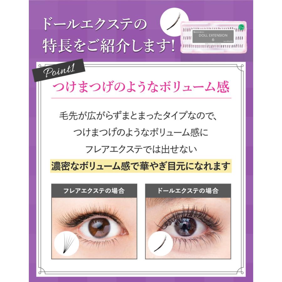 Off まつげエクステ ドール6本シングル Scカール エクステ 束エクステ ボリュームラッシュ 6本束 セルフ ネコポス便対応 7個まで同梱可 Edo まつエクプロ用商材ビジュビュー 通販 Yahoo ショッピング