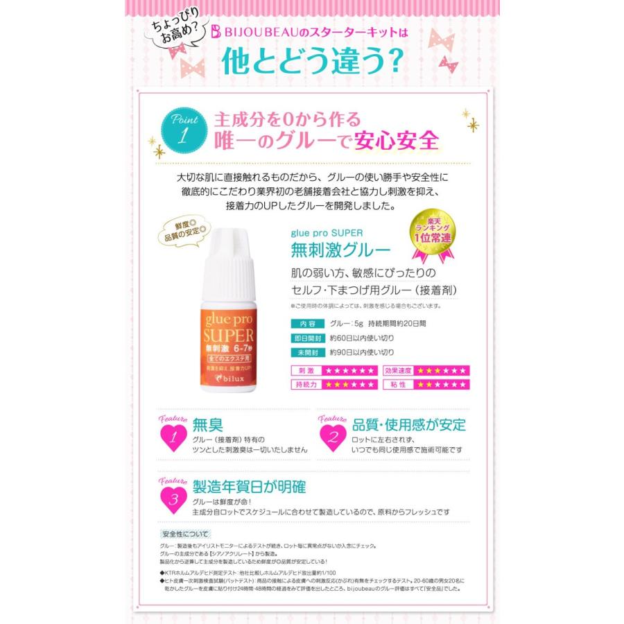 まつげエクステ 初心者 お試し セルフキット 9点セット マニュアル付き 選べるエクステ5種類 グルー まつげエクステ マツエクセルフ Ekit02 まつエクプロ用商材ビジュビュー 通販 Yahoo ショッピング