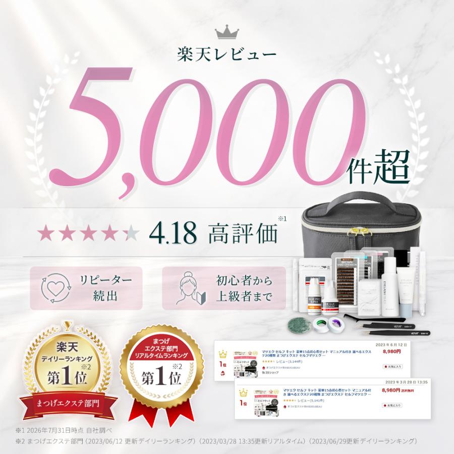 BIJOUBEAU（ビジュビュー） 全品10%クーポン マツエク 9点セット