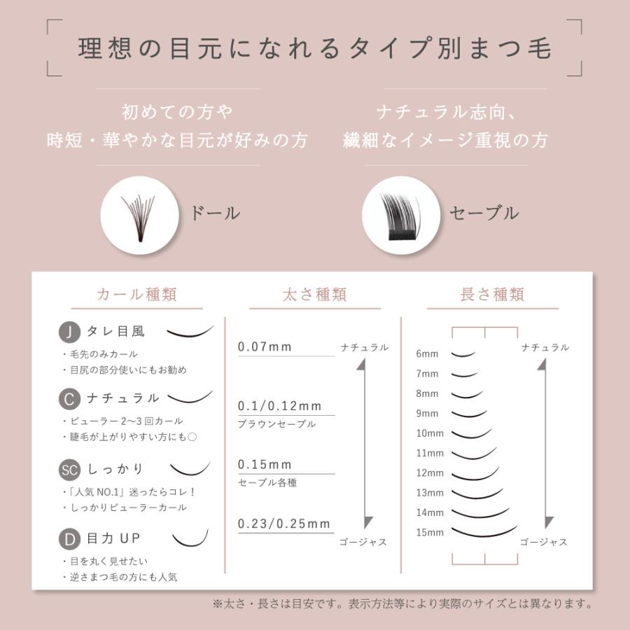 BIJOUBEAU（ビジュビュー） セルフ マツエク まつげエクステ 6点 