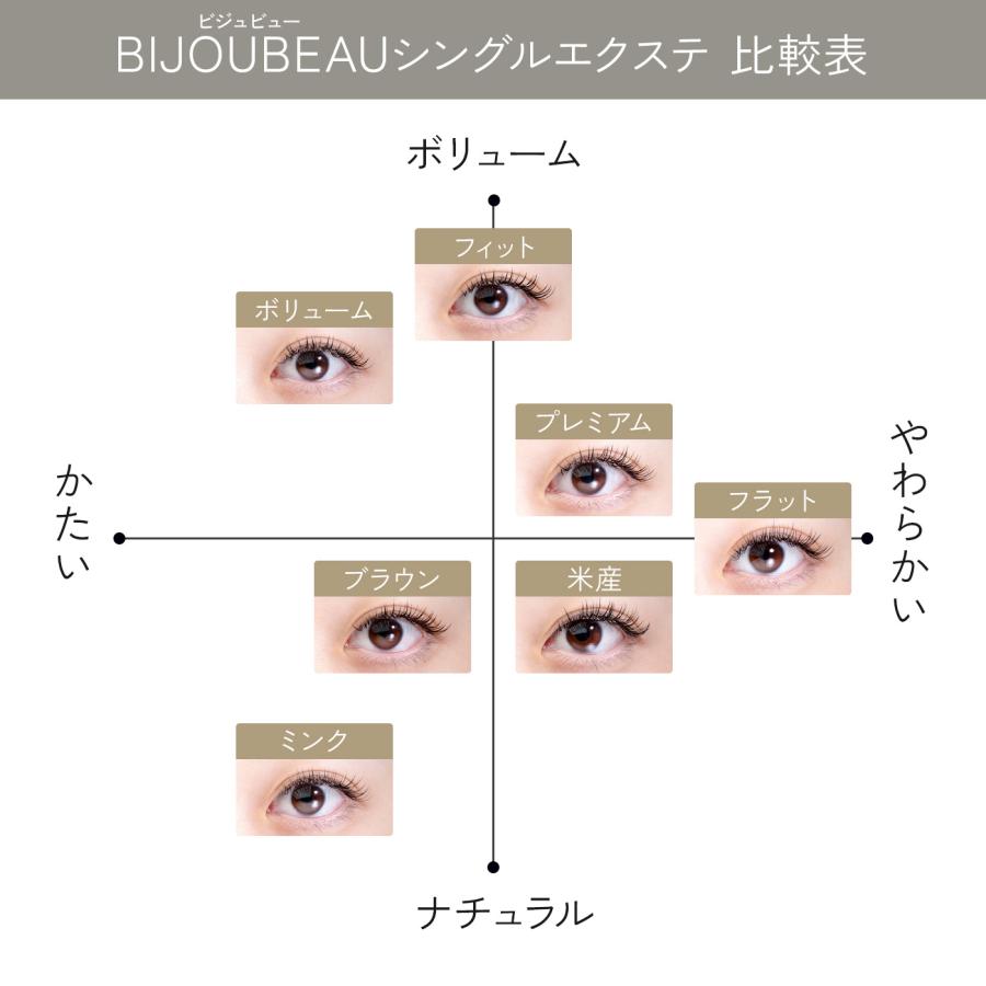 BIJOUBEAU（ビジュビュー） マツエク フィットラッシュセーブル12列 SC