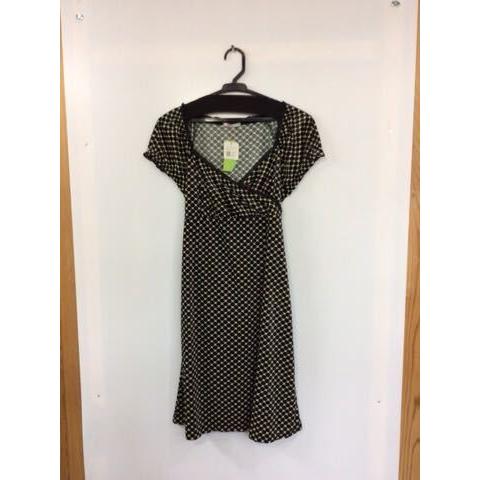 Felissimo フェリシモ 黒 ベージュ柄 ベロア フレンチワンピース サイズm 紐ベルト付き マダムビモータ 通販 Yahoo ショッピング